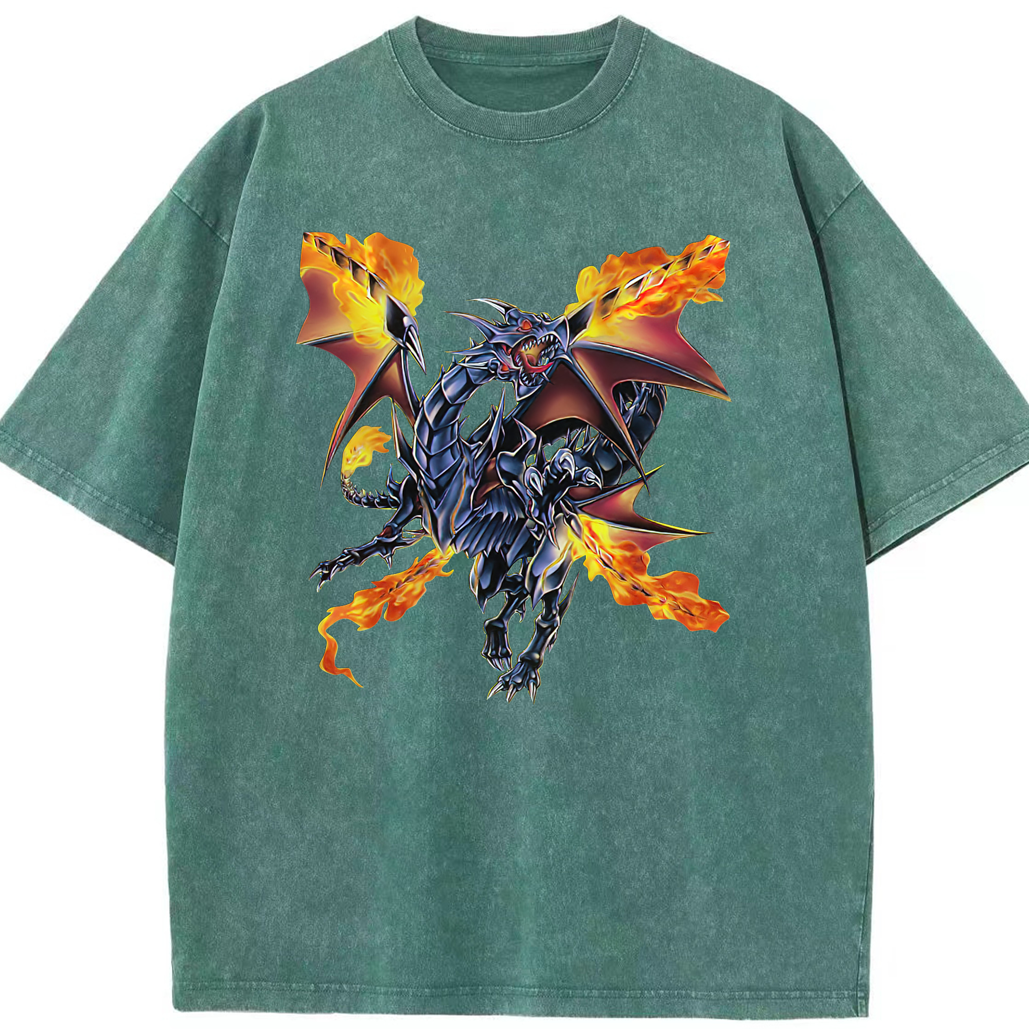 （画像用） 遊☆戯☆王 Yu-Gi-Oh! 綿100% ヴィンテージ風 半袖Tシャツ（フロントプリント）